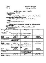 Giáo án Ngữ văn lớp 8 - Tiết 41 đến 72 - Năm học 2011-2012